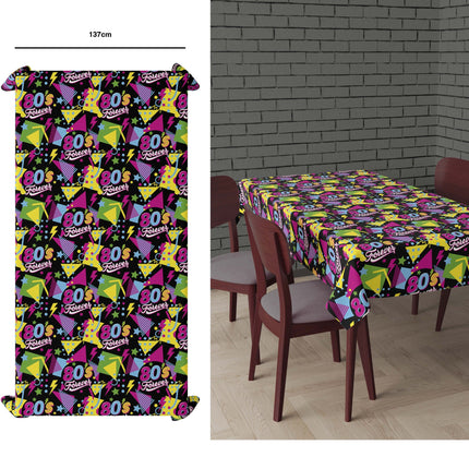 Neon 80S Tafelkleed 2,74m