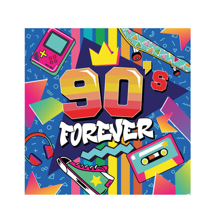 Jaren 90 Servetten 33cm 12st