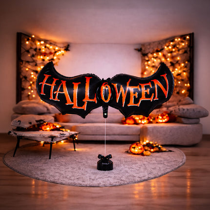 Halloween Folie Ballon Vleermuis Leeg 1m