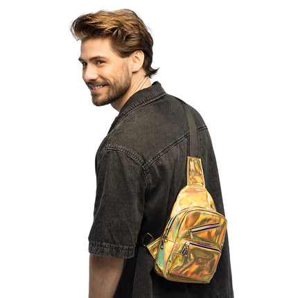 Crossbody tas Holo deluxe goud (27 x 17 x 8 cm)