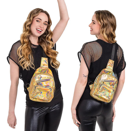 Crossbody tas Holo deluxe goud (27 x 17 x 8 cm)
