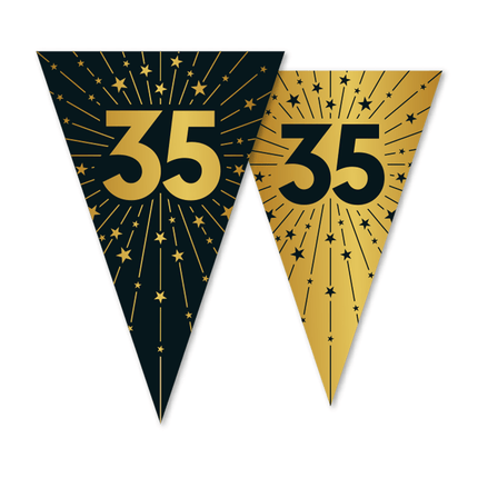 35 Jaar Slinger Goud Zwart 10m van WeFiesta koop je bij Partywinkel