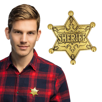 Sherrif Badge Goud Metaal