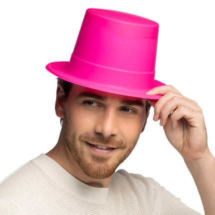Neon Hoed Roze