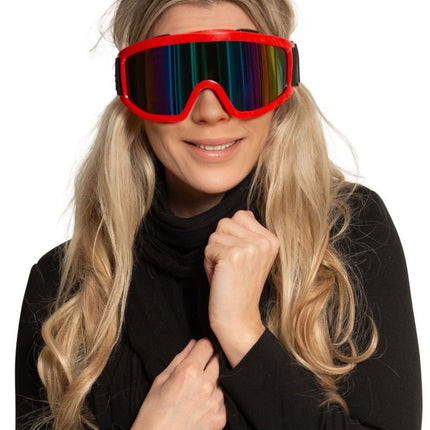 Rood Zwarte Skibril