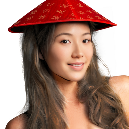 Chinees Hoedje Rood