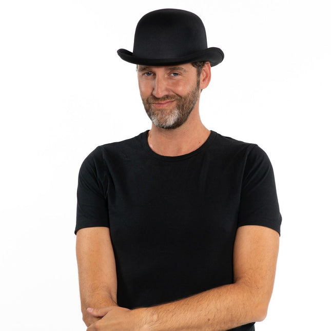 Bolhoedje Zwart Satijn