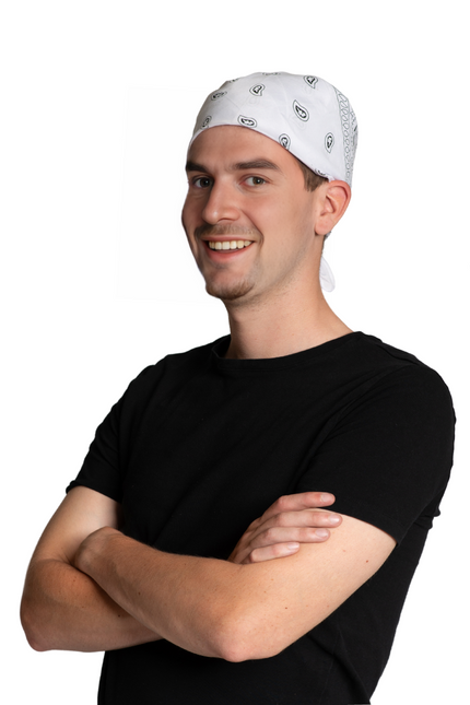 Witte Bandana 52cm