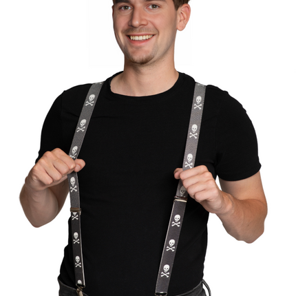 Bretels Skull - 2,5 cm