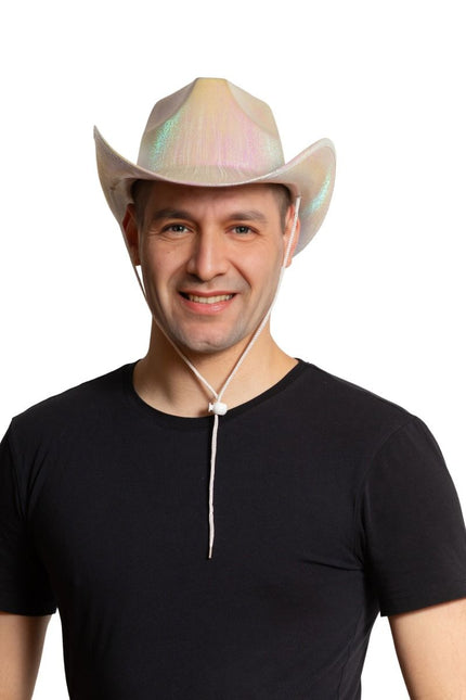 Cowboy Hoed Shiny Zilver