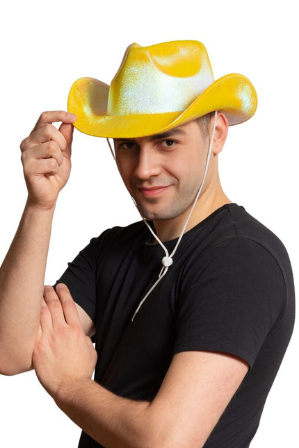 Cowboy Hoed Shiny Goud