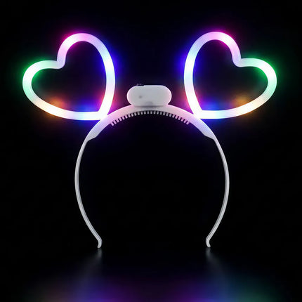 LED diadeem Glowing hearts