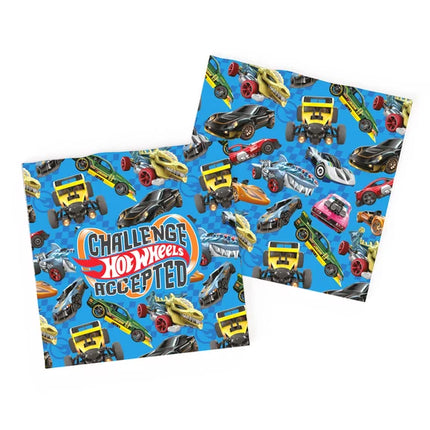 Hot Wheels Servetten Blauw 20st