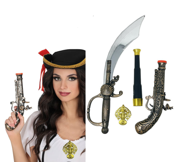 4 - piece pirate set van Fiestas Guirca koop je bij Partywinkel