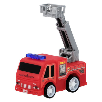 Brandweer Uitdeelcadeautjes Terugtrek Auto'S 5,3cm 4st van Boland koop je bij Partywinkel