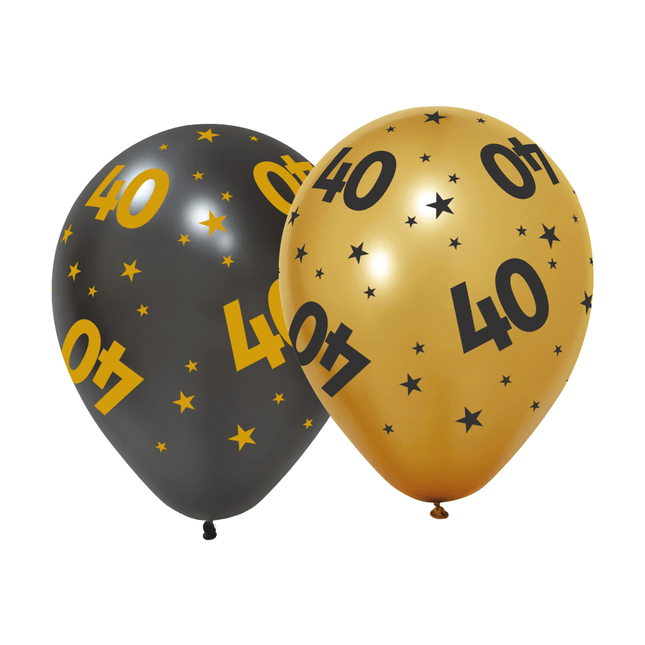 40 Jaar Ballonnen 31cm 6st van WeFiesta koop je bij Partywinkel