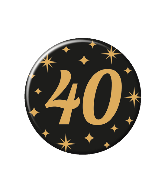 40 Jaar Button van Paper Dreams koop je bij Partywinkel