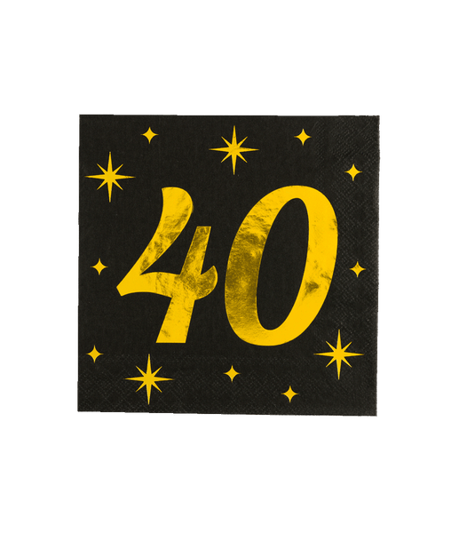 20 servetten Happy New Year/Oudejaarsavond / Nieuwjaar 33x33cm