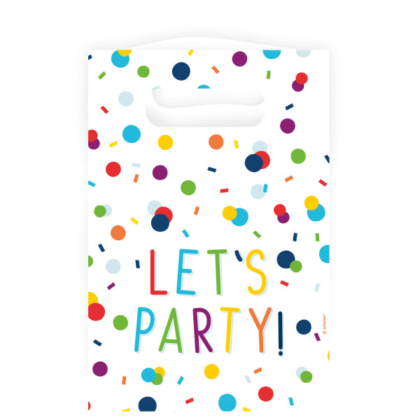 Traktatiezakjes – Confetti Birthday – Set van 8 – 15,7 x 23,6 cm