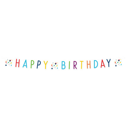 Letterbanner – Confetti Birthday – 180 x 13,8 cm