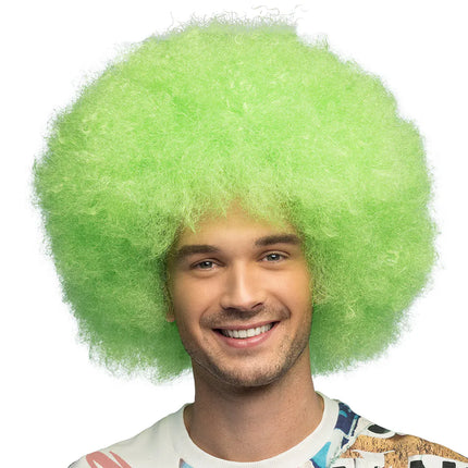 Pruik Sugar neongroen UV