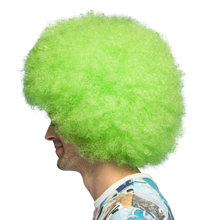 Pruik Sugar neongroen UV
