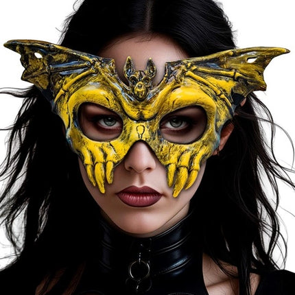 OOGMASKER SCHEDEL VLEERMUIS - HARD PLASTIC