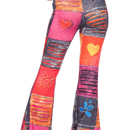 Hippie 60S Broek Dames Vormen