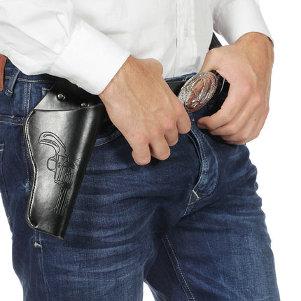 Zwart Holster Nep Leer