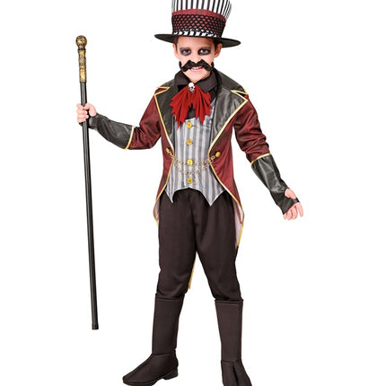 Circus Kostuum Zwart Rood Kind