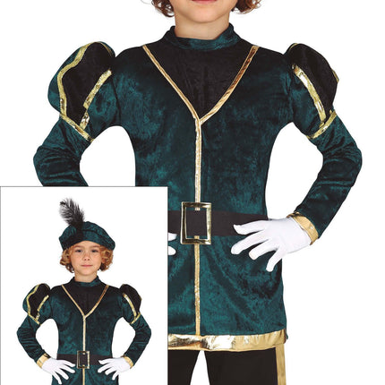 Pietenpak Kind Groen/Goud