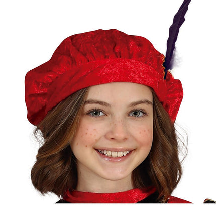 Pietenpak Jurk Kind Rood/Goud