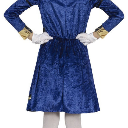 Pietenpak Jurk Kind Blauw/Goud