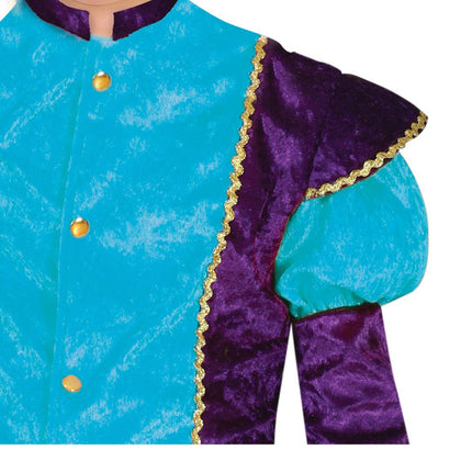 Pietenpak Kind Lichtblauw/Paars