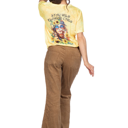 Hippie 60S Broek Bruin Dames