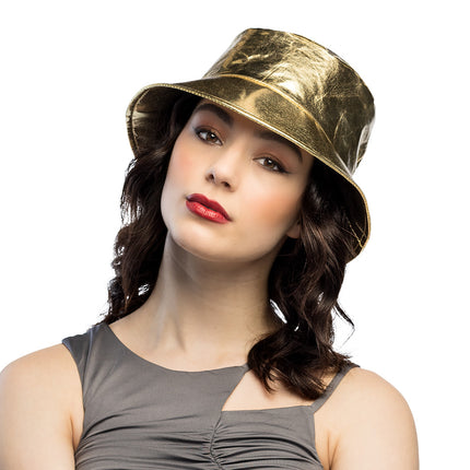 Bucket hat Glimmer goud