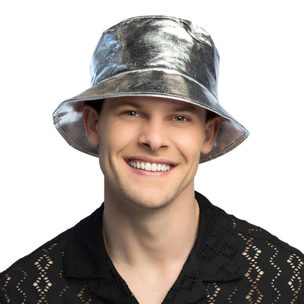 Bucket hat Glimmer zilver