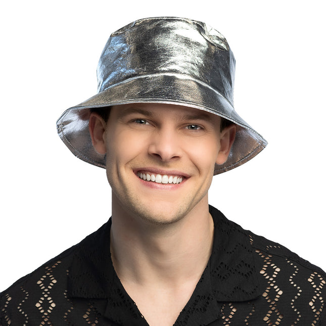 Bucket hat Glimmer zilver