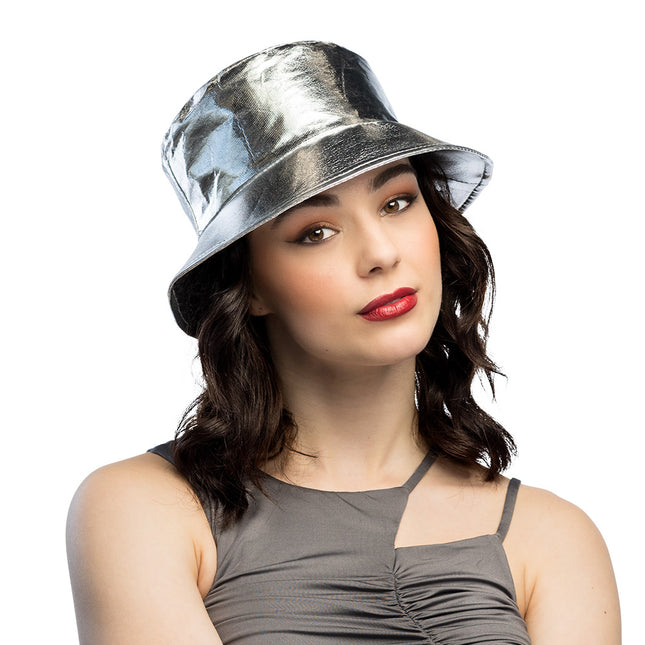 Bucket hat Glimmer zilver