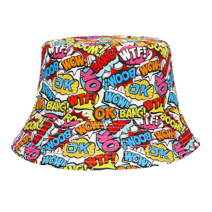 Bucket hat Rave pop art