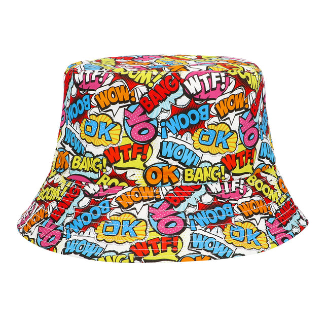 Bucket hat Rave pop art