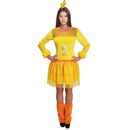 Tweety Kostuum Geel Dames