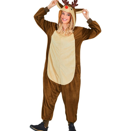 Rendier Kostuum Bruin Uni