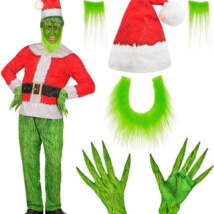 De Grinch Kostuum Rood Groen