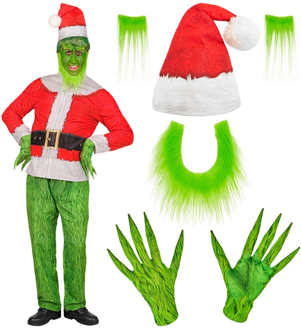 De Grinch Kostuum Rood Groen