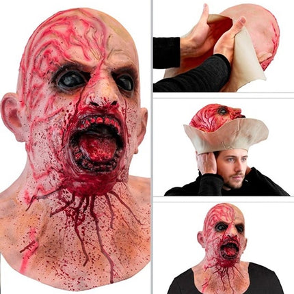 Bloederig Zombie Masker Volledig Hoofd
