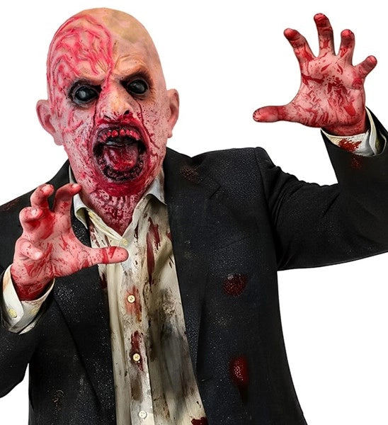 Bloederig Zombie Masker Volledig Hoofd
