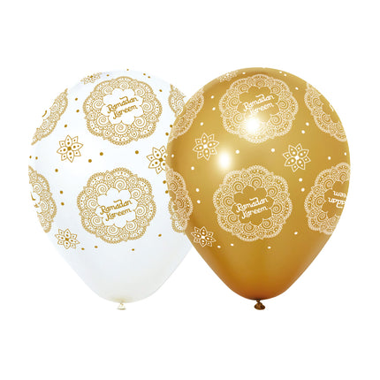Ballonnen Ramadan Kareem 30cm 6st