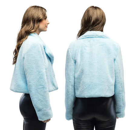 Jasje Fluffy rave lichtblauw (M/L)