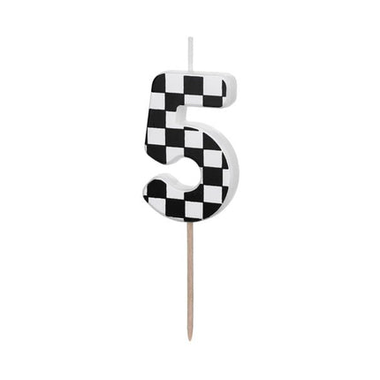 5 Jaar Kaars Race 5,5cm van Partydeco koop je bij Partywinkel